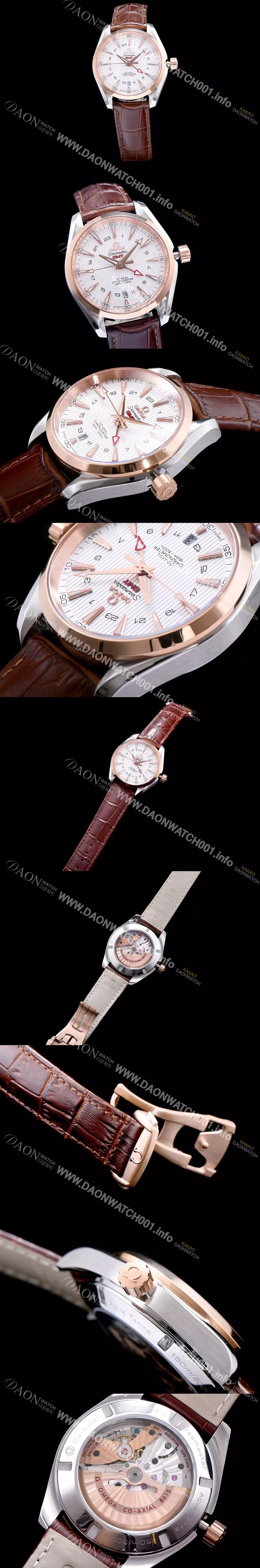 홍콩명품 [오메가] 남성용 시마스터 지엠티 화이트 다이얼 오토매틱 무브먼트 OMG0321