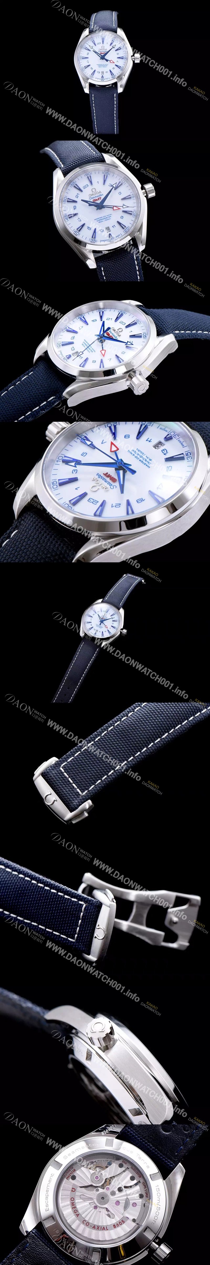 홍콩명품 [오메가] 남성용 시마스터 지엠티 화이트 다이얼 오토매틱 무브먼트 OMG0314