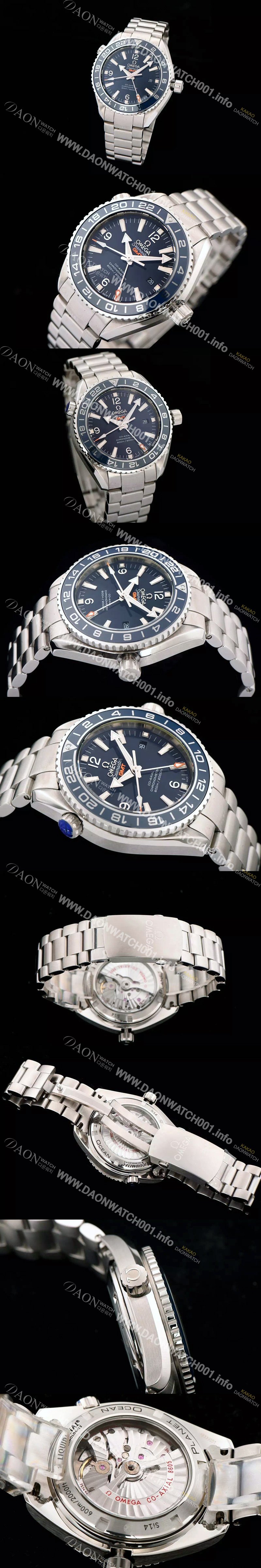 홍콩명품 [오메가] 남성용 시마스터 플래닛 오션 코엑시얼 지엠티 블루다이얼 오토매틱 무브먼트 OMG0311