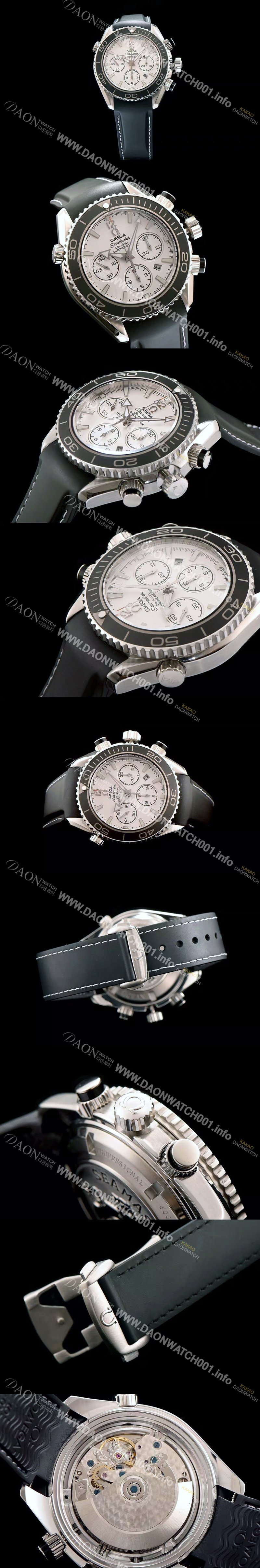 홍콩명품 [오메가] 남성용 시마스터 코엑시엘 222.32.38.50.01 18k 로즈골드 크로노그래프 화이트 다이얼 오토매틱 무브먼트 OMG00015