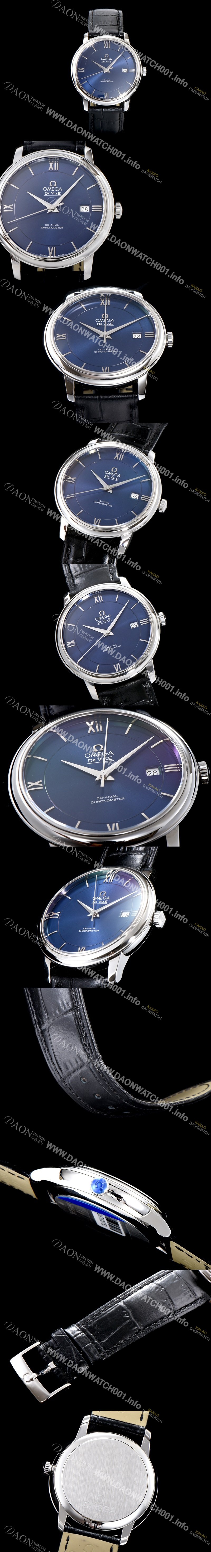 홍콩명품 [오메가] 남성용 드빌 424.13.40.20.03.001 프레스티지 코-액시얼 블루 다이얼 오토매틱 무브먼트 OMG0012