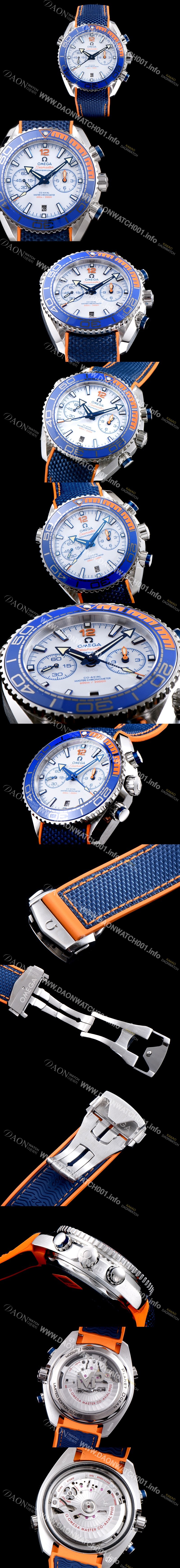 홍콩명품 [오메가] 남성용 시마스터 플래닛 오션600M 215.32.46.51.04.001 OM사 코-액시얼 마스터 크로노미터 크로노그래프 화이트다이얼 오토매틱 무브먼트 OMG0002