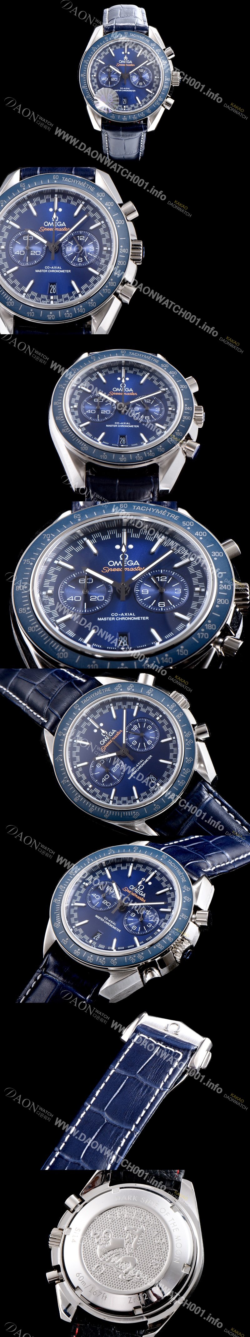 홍콩명품 [오메가] 남성용 스피드마스터 329.53.44.51.03.001 레이싱 코-액시얼 마스터 크로노미터 타키미터 크로노그래프 블루 다이얼 일본 수입산 쿼츠 무브먼트 OMG0003