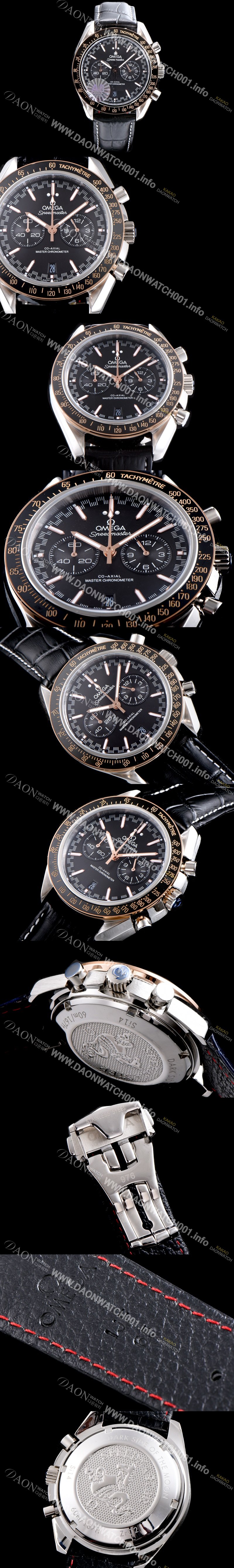 홍콩명품 [오메가] 남성용 스피드마스터 329.32.44.51.01.001 레이싱 코-액시얼 마스터 크로노미터 타키미터 크로노그래프 블랙 다이얼 일본 수입산 쿼츠 무브먼트 OMG00001