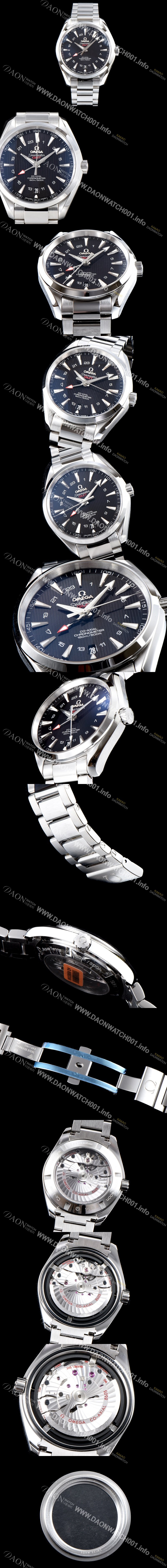 홍콩명품 [오메가] 남성용 시마스터 231.10.43.22.01.001 VS사 아쿠아 테라 150M 오메가 코-액시얼 크로노미터 지엠티 43MM 블랙 다이얼 브레이슬릿 오토매틱 무브먼트 OMG0540