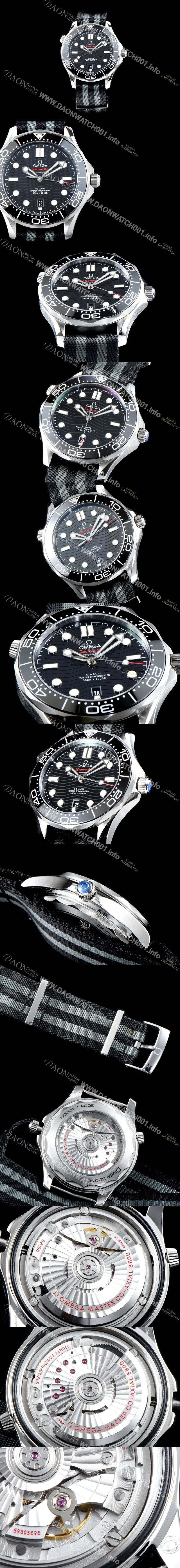 홍콩명품 [오메가] 남성용 시마스터 231.10.43.22.03.001 다이버 300M 오메가 코-액시얼 마스터 크로노미터 블랙 다이얼 오토매틱 무브먼트 OMG0521