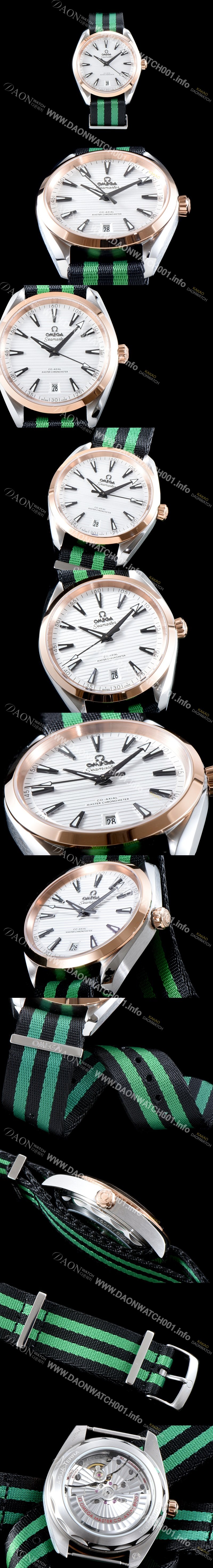 홍콩명품 [오메가] 남성용 신제품 UP!!시마스터 220.10.41.21.06.001 아쿠아 테라150M 코-액시얼 41MM 크로노미터 화이트 티크 다이얼 오토매틱 무브먼트 OMG0501