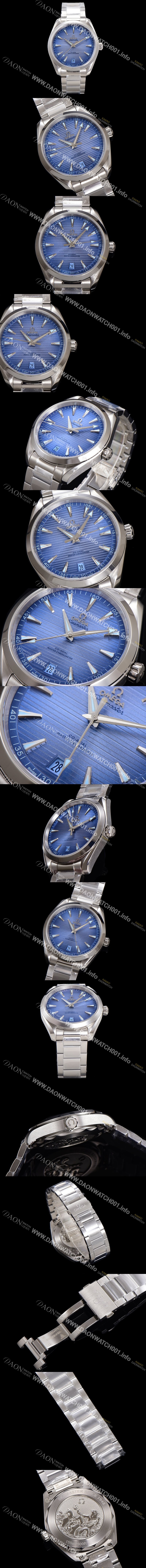 홍콩명품 [오메가] 남성용 씨마스터 신제품 220.10.41.21.03.005 아쿠아테라 코-액시얼 41mm 오토매틱 Cal.8900 타입 메탈줄 썸머 블루 다이얼 omg20248