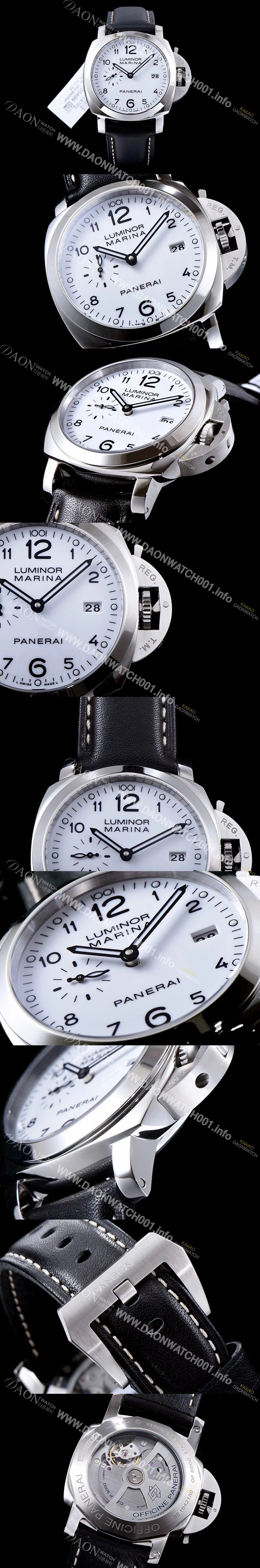 홍콩명품 [파네라이] 남성용 루미노르 마리나 1950 3Days PAM00499 오토매틱 Cal.P9000 무브먼트 화이트 다이얼 PAN0410