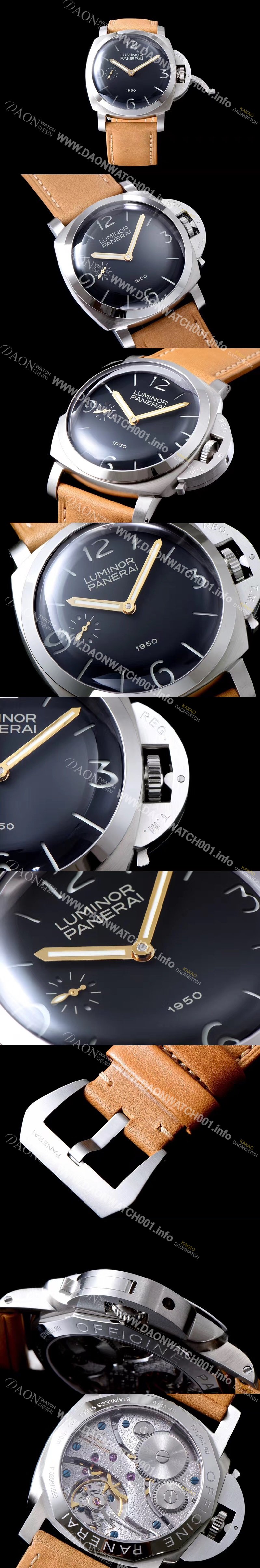 홍콩명품 [파네라이] 남성용 루미노르 1950 스페셜 에디션 PAM00127 오토매틱 무브먼트 블랙 다이얼 PAN1218