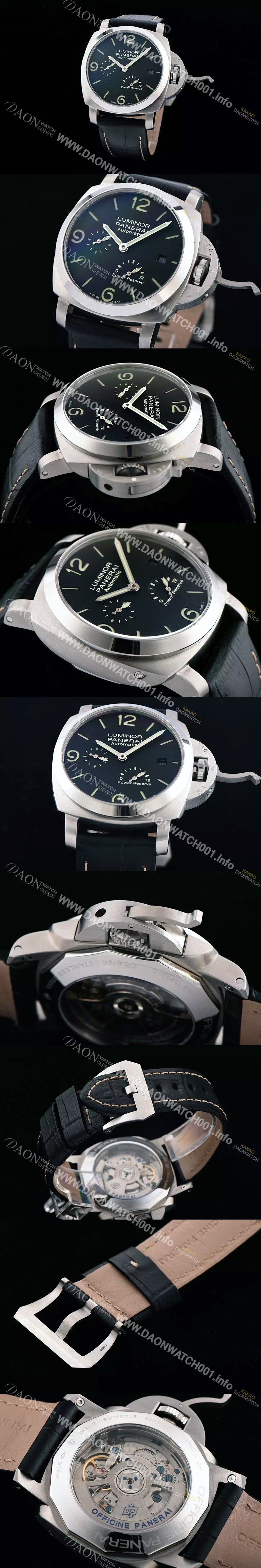 홍콩명품 [파네라이] 남성용 루미너 플라이배크 블랙 다이얼 PAN0451