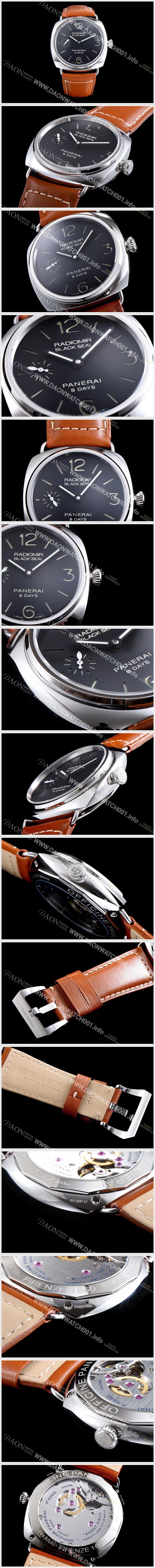 홍콩명품 [파네라이] 남성용 루미너 팸 511 8데이즈 블랙다이얼 PAN0200