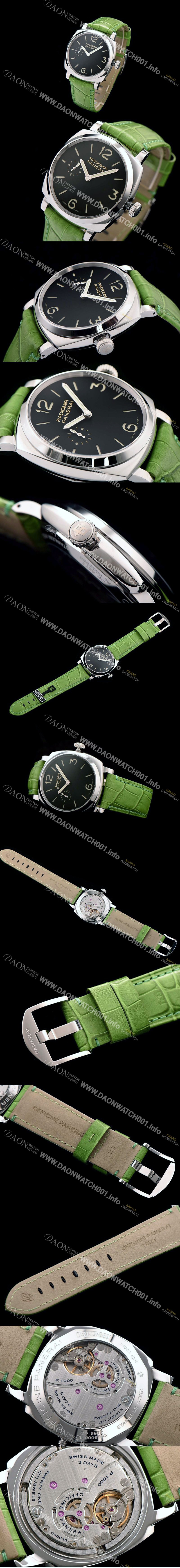 홍콩명품 [파네라이] 남성용 뉴 레디오미르 수동형 무브먼트 업그레이드 블랙 다이얼 41mm PAN0245