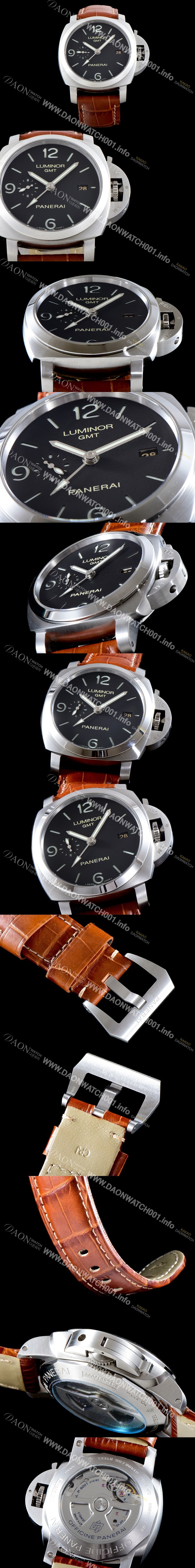 홍콩명품 [파네라이] 남성용 루미노르 1950 지엠티 PAM00320 3Days 오토매틱 Cal. P.9001 무브먼트 블랙 다이얼 PAN1213