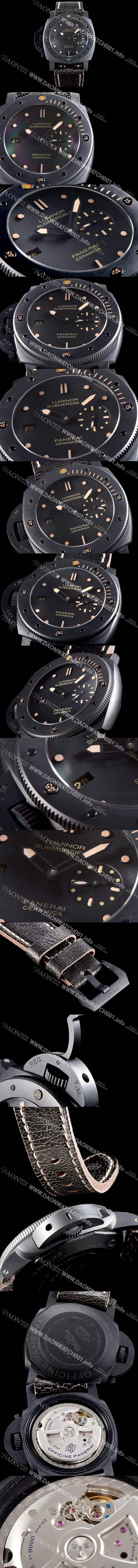 홍콩명품 [파네라이] 남성용 서브멀시브 3데이즈 세라미카 데스트로 PAM00607 오토매틱 Cal.P9000 타입 47mm 블랙 다이얼 pan5221