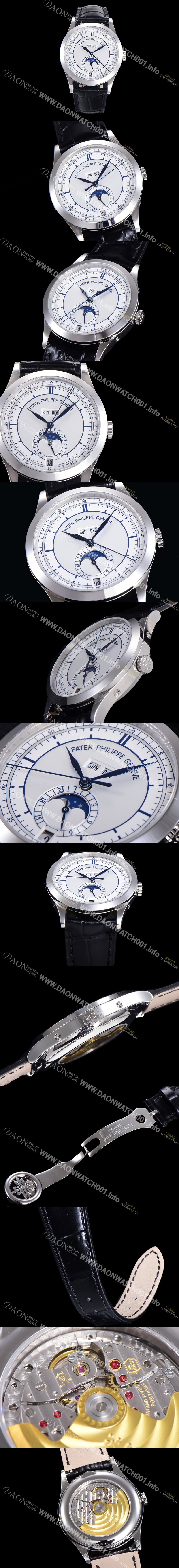 홍콩명품 [파텍필립] 남성용 컴플리케이션 5396R 에뉴얼 캘린더 39MM UP!! 데이-데이트 문페이즈 화이트 다이얼 Cal.324 S C 오토매틱 무브먼트 PAT01142
