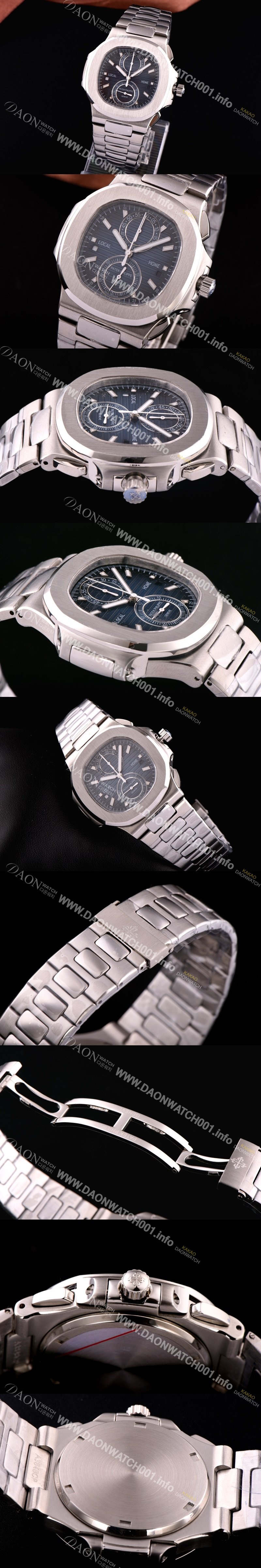 홍콩명품 파텍필립 노틸러스 스위스 쿼츠 블루 다이얼 PAT0424