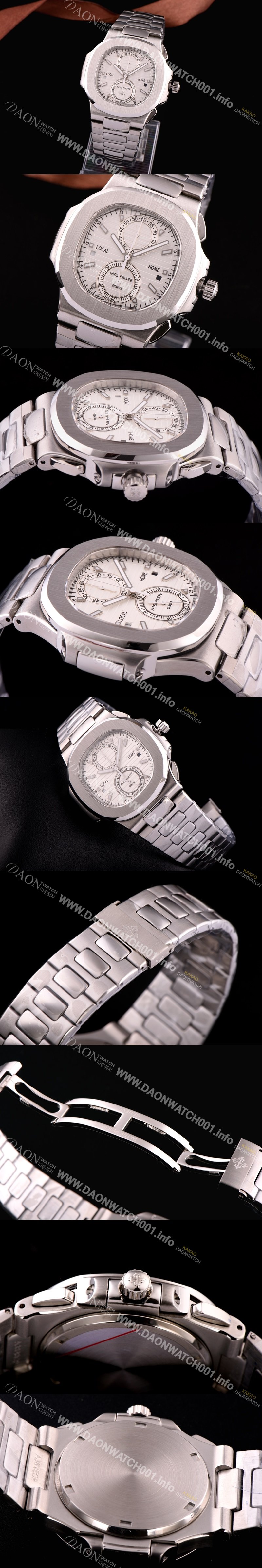 홍콩명품 파텍필립 노틸러스 스위스 쿼츠 화이트 다이얼 PAT0421