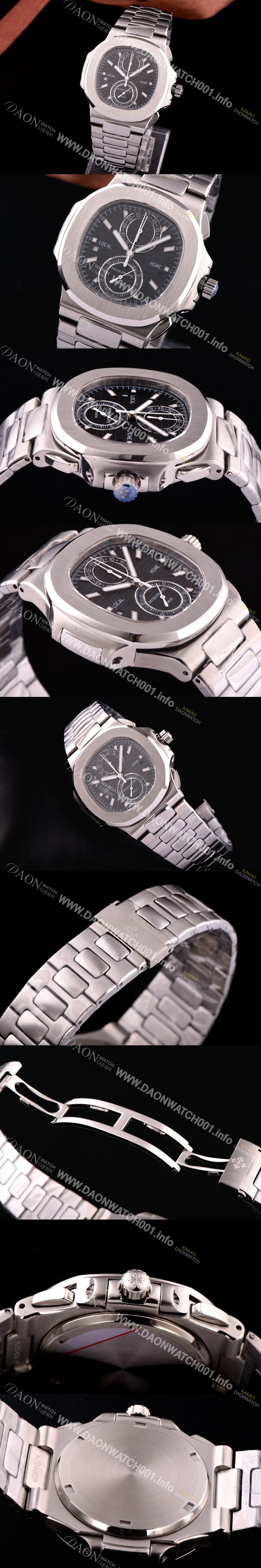 홍콩명품 파텍필립 노틸러스 스위스 쿼츠 블랙 다이얼 PAT0420