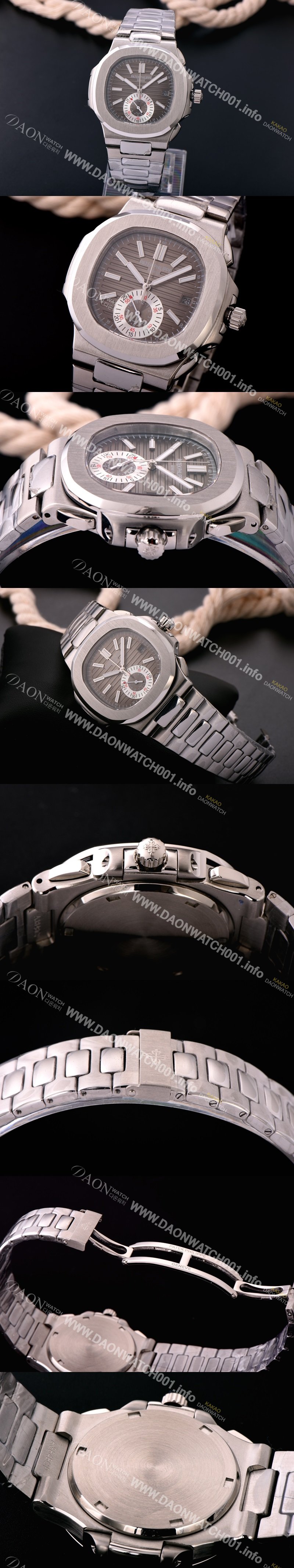 홍콩명품 파텍필립 노틸러스 스위스 쿼츠 브라운 다이얼 PAT0421