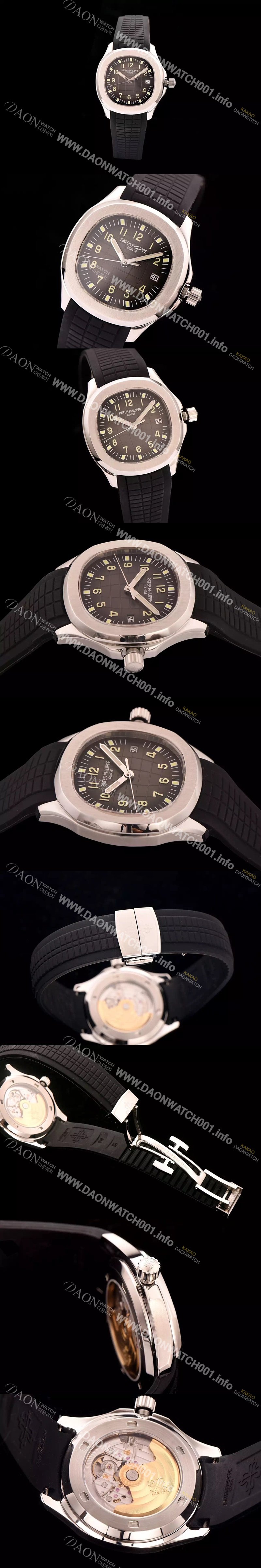 홍콩명품 [파텍필립] 남성용 애쿼노트 아쿠아넛 졈보 스틸 시리즈 블랙 다이얼 PAT0400