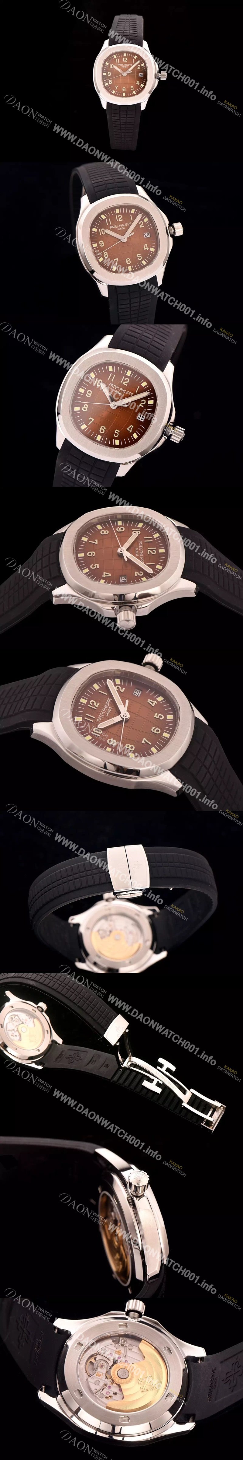 홍콩명품 [파텍필립] 남성용 애쿼노트 아쿠아넛 졈보 스틸 시리즈 브라운 다이얼 PAT0403