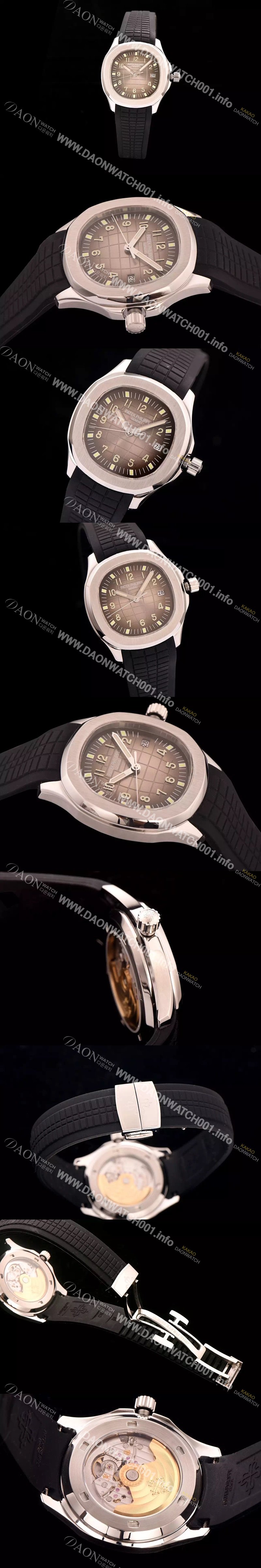 홍콩명품 [파텍필립] 남성용 애쿼노트 아쿠아넛 졈보 스틸 시리즈 쵸콜릿 브라운 다이얼 PAT0400