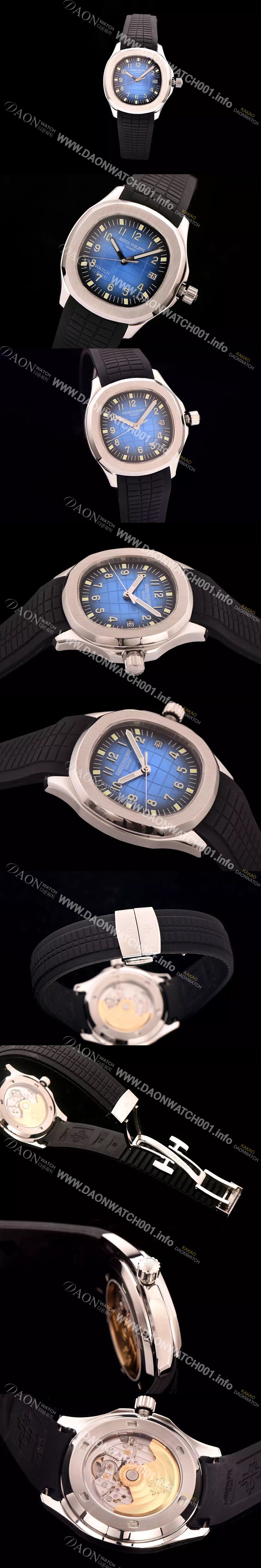 홍콩명품 [파텍필립] 남성용 애쿼노트 아쿠아넛 졈보 스틸 시리즈 블루 다이얼 PAT0405