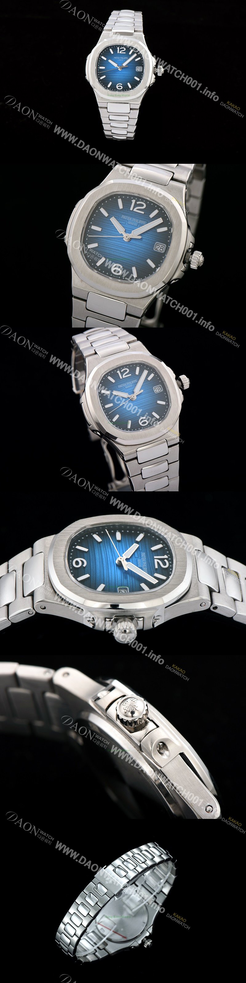 홍콩명품 [파텍필립] 남성용 노틸러스 스위스 쿼츠 블루 다이얼 PAT0210