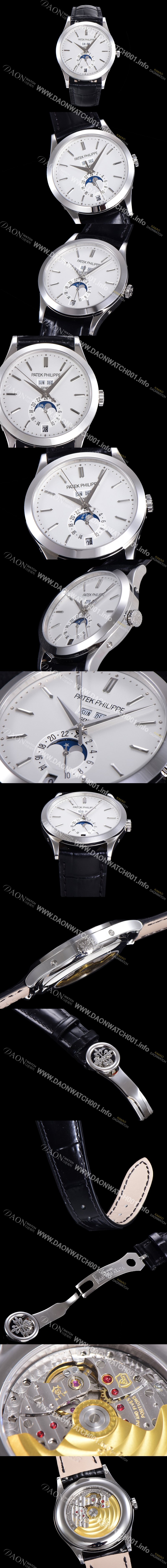 홍콩명품 [파텍필립] 남성용 신형!!컴플리케이션 5396G-011 에뉴얼 캘린더 데이-데이트 문페이즈 화이트 다이얼 Cal.324 S C 오토매틱 무브먼트 PAT0100