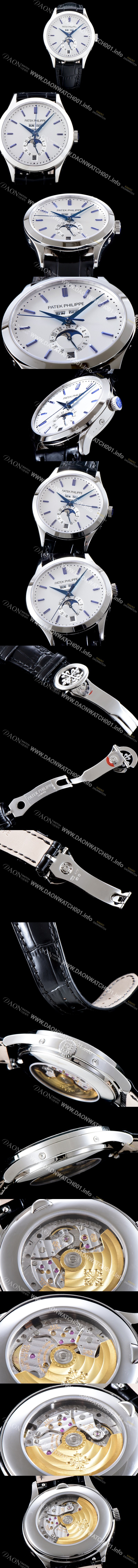 홍콩명품 [파텍필립] 남성용 신형!!컴플리케이션 5396G-011 에뉴얼 캘린더 데이-데이트 문페이즈 화이트 다이얼 Cal.324 S C 오토매틱 무브먼트 PAT0004