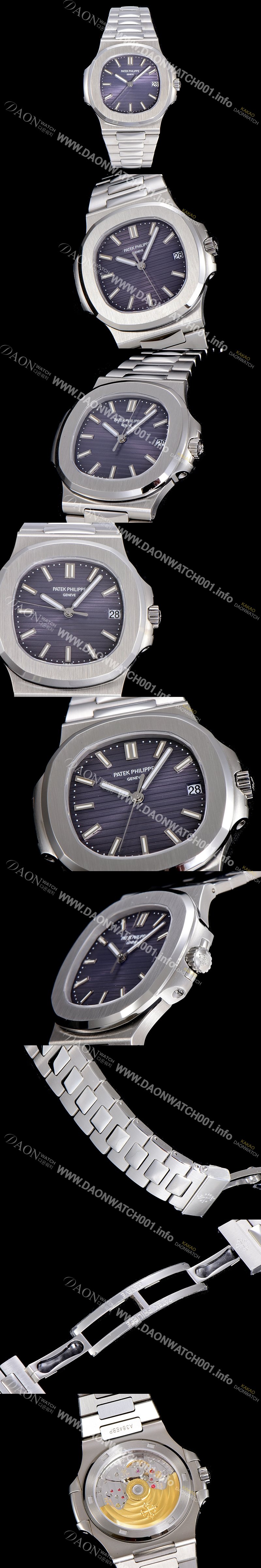 홍콩명품 [파텍필립] 남성용 노틸러스 5711G 블루그레이톤 다이얼  Cal.324 S C 타입무브 오토매틱 40미리 메탈줄 PAT420