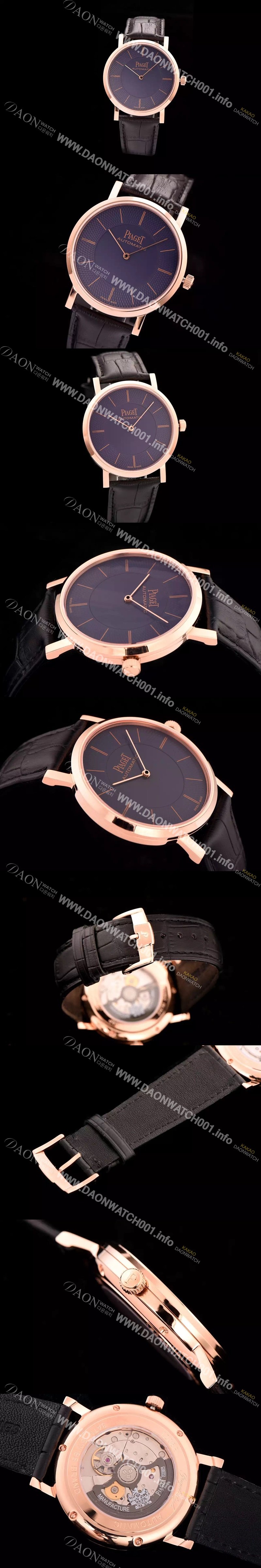 홍콩명품 [피아제] 남성용 피아제 G0A35132 알티플래노 울트라-씬 빈티지 모델 18k로즈골드 블루 & 텍스쳐 다이얼 스위스 ETA 2824-A2오토매틱 무브먼트 PIA4205