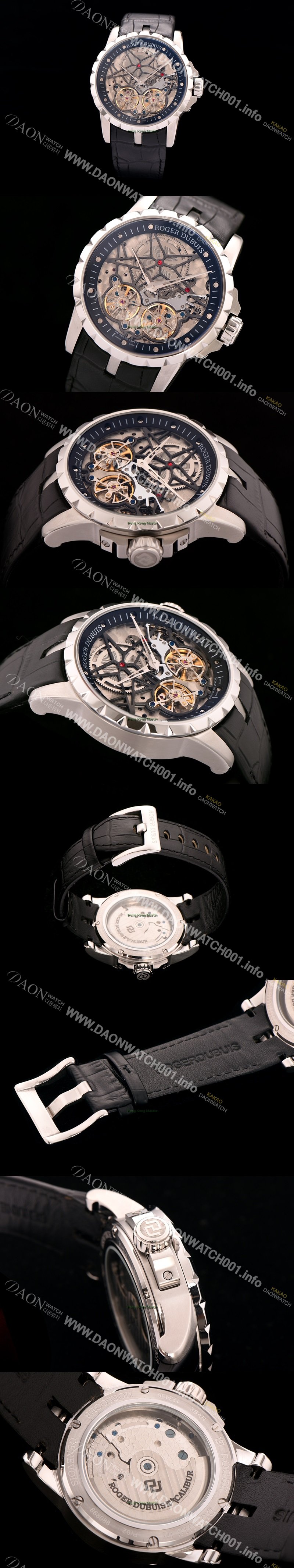 홍콩명품 [로저드뷔] 남성용 스켈레톤 다이얼 아시안 오토매틱 ROG4200