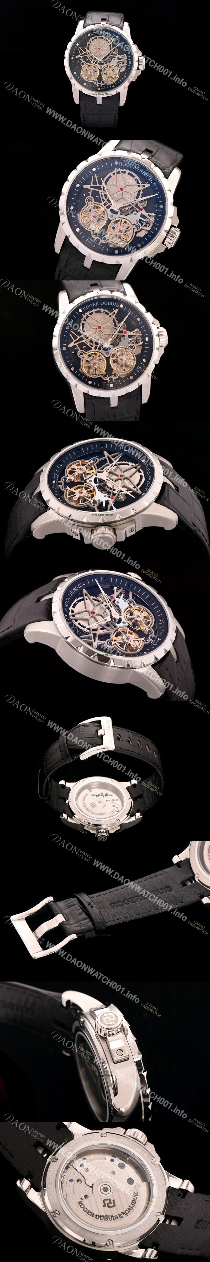 홍콩명품 [로저드뷔] 남성용 스켈레톤 다이얼 아시안 오토매틱 ROG4205
