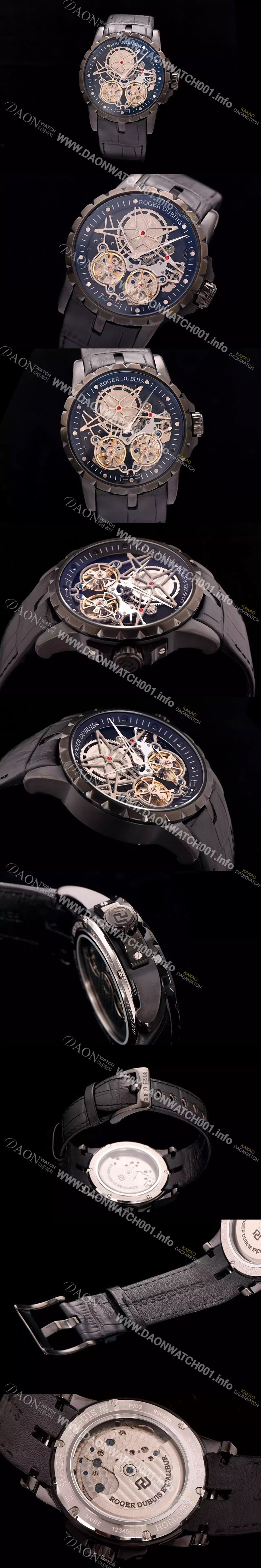 홍콩명품 [로저드뷔] 남성용 스켈레톤 다이얼 아시안 오토매틱 ROG4200