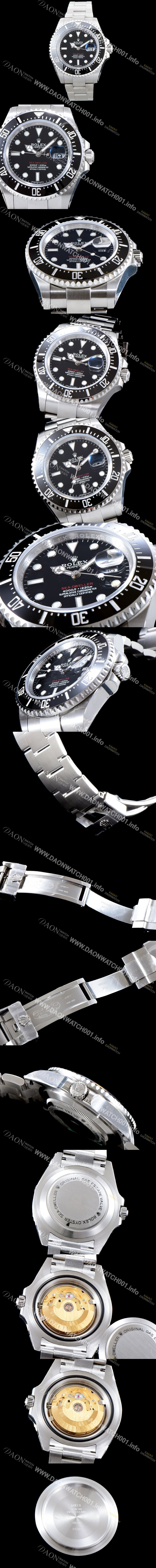 홍콩명품 [로렉스] 남성용 딥씨 126600 블랙 다이얼 세라믹 베젤 2836-오토매틱 무브먼트 ROL0401