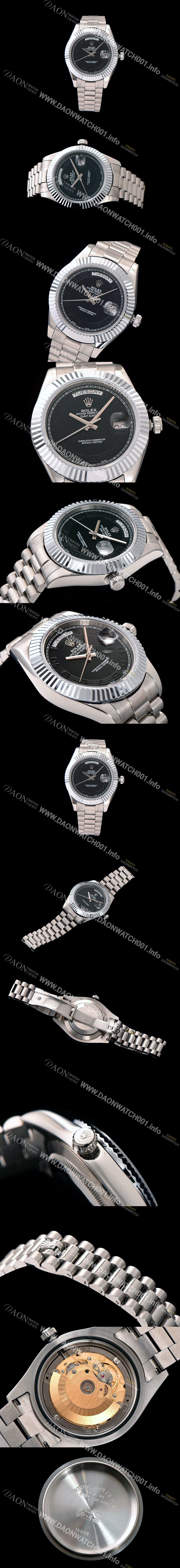 홍콩명품 [로렉스] 남성용 데이데이트 2 블랙 다이얼 ROL0101