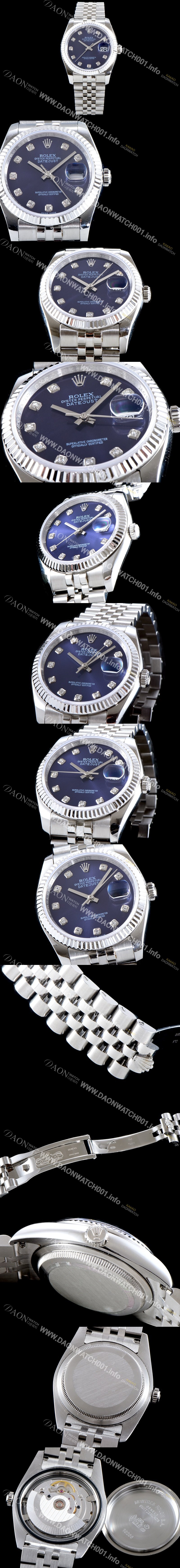 홍콩명품 [로렉스] 남성용 데이터 제스트 116234 블루 다이얼 2836-2 오토매틱 무브먼트 ROL0120