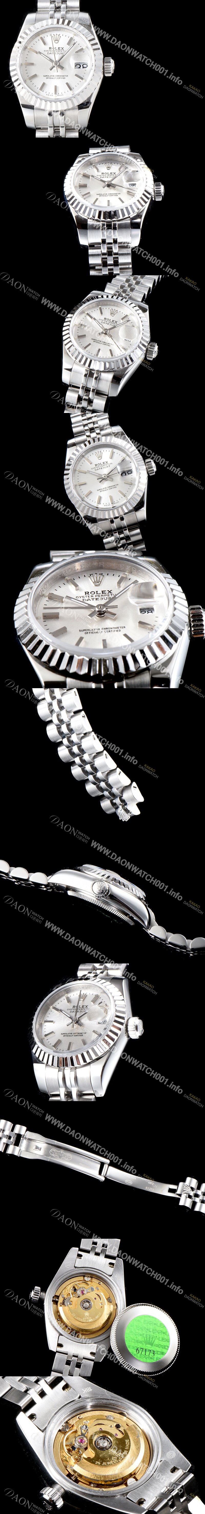 홍콩명품 [로렉스] 여성용 NEW 데이져스트 179160-72130 26mm 신형 모델 화이트 실버 다이얼 쥬빌리 브레이슬릿 오토매틱 무브먼 ROL0305