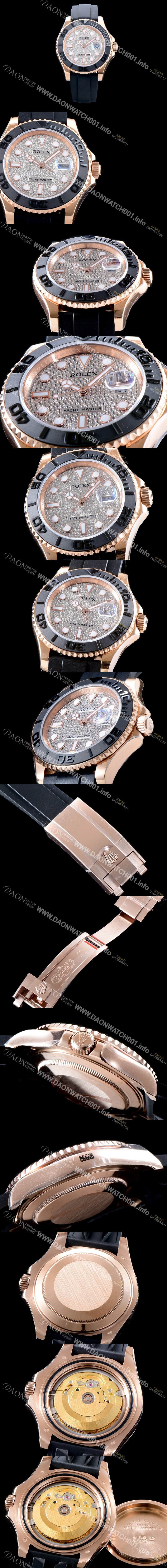 홍콩명품 [로렉스] 남성용 오이스터 페페츄얼 요트-마스터 m116655-0005“다이아몬드 파베 다이얼” 블랙 세라크롬 양방향 회전 베젤 오토매틱 무브먼트 ROL0504