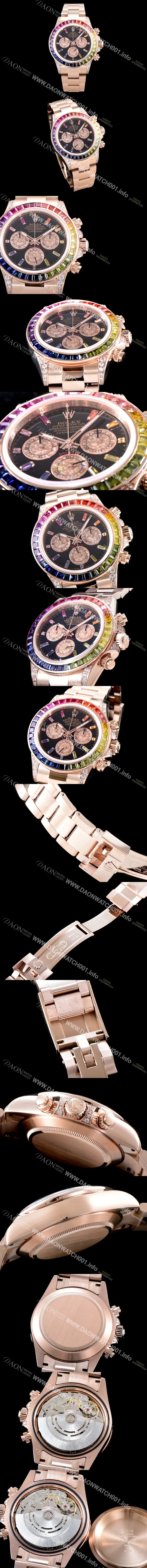 홍콩명품 [로렉스] 남성용 2018년 바젤월드 코스모그래프 데이토나 116595 RBOW