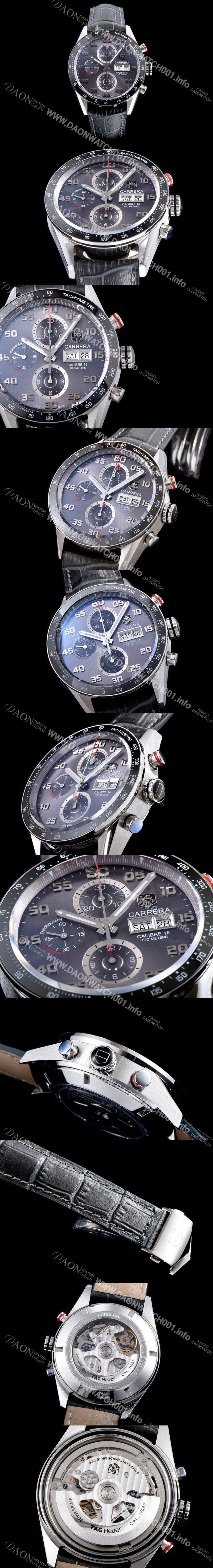 홍콩명품 [태그호이어] 남성용 TOP Grade Quality 까레라 크로노그래프 오토매틱 타키메터 그레이다이얼 TAG0100