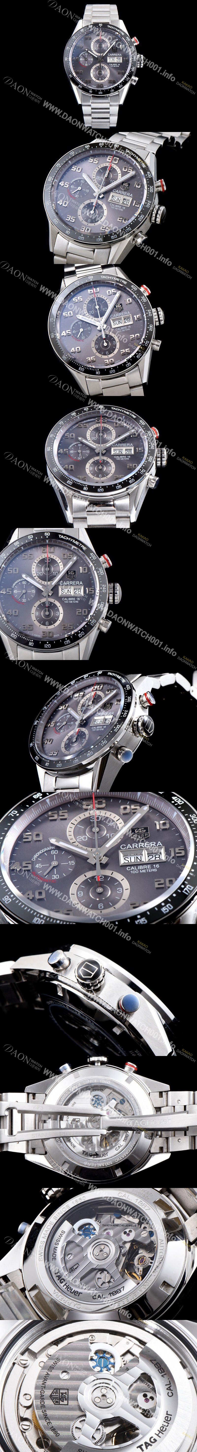 홍콩명품 [태그호이어] 남성용 TOP Grade Quality 까레라 크로노그래프 오토매틱 타키메터 그레이다이얼 TAG0140