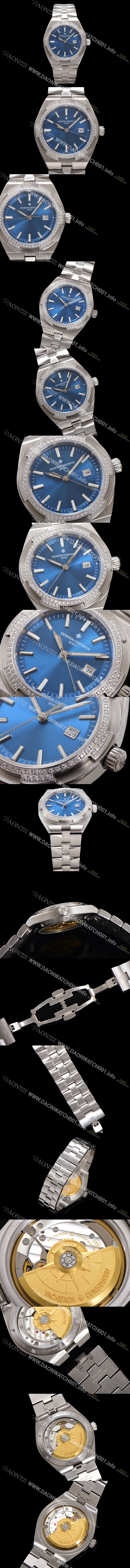 홍콩명품 [바쉐런 콘스탄틴] 여성용 오버시즈 4605V200A-B971 오토매틱 무브먼트 35mm 블루 다이얼 vac1141