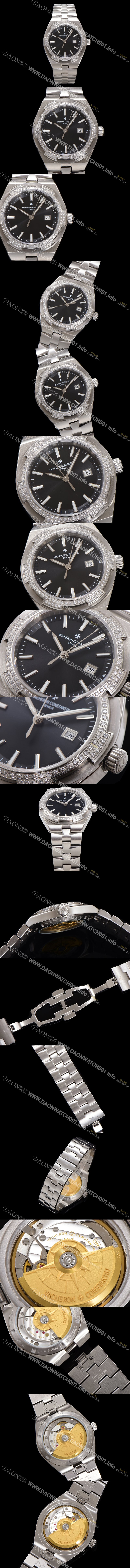 홍콩명품 [바쉐런 콘스탄틴] 여성용 오버시즈 4605V200A-B971 오토매틱 무브먼트 35mm 블랙 다이얼 vac1142