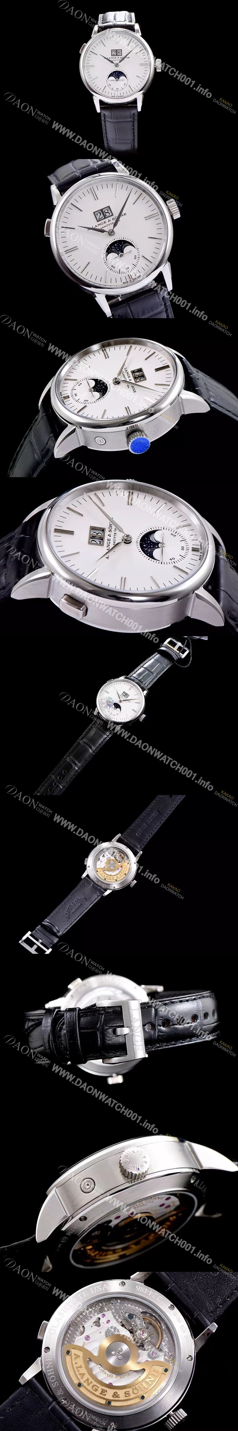 홍콩명품 [아랑게운트죄네] 남성용 색스니 화이트 다이얼 오토매틱 무브먼트 LAN4201