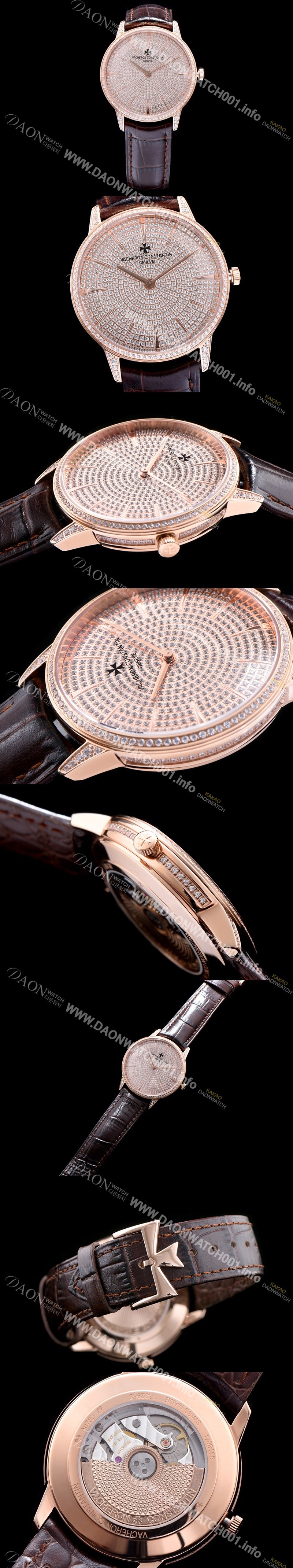 홍콩명품 [바쉐론콘스탄틴] 남성용 패트리모니 로즈골드 다이얼 오토매틱 무브먼트 VAC0453