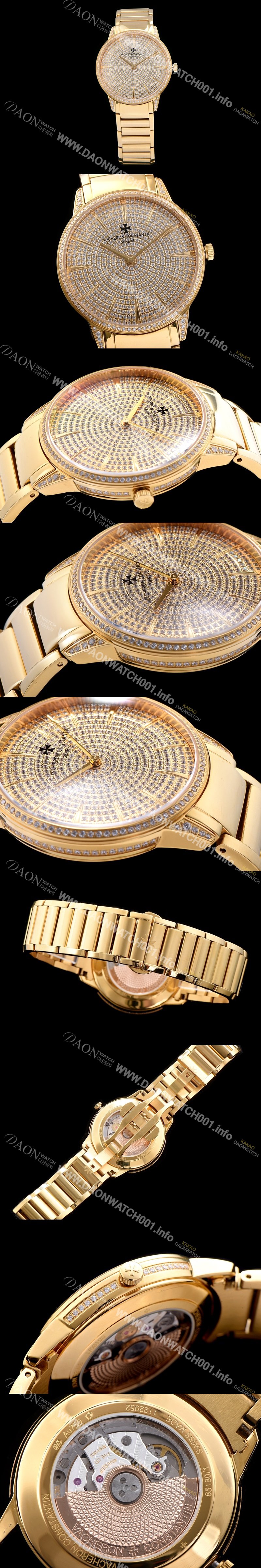 홍콩명품 [바쉐론콘스탄틴] 남성용 패트리모니 옐로골드 다이얼 오토매틱 무브먼트 VAC0450