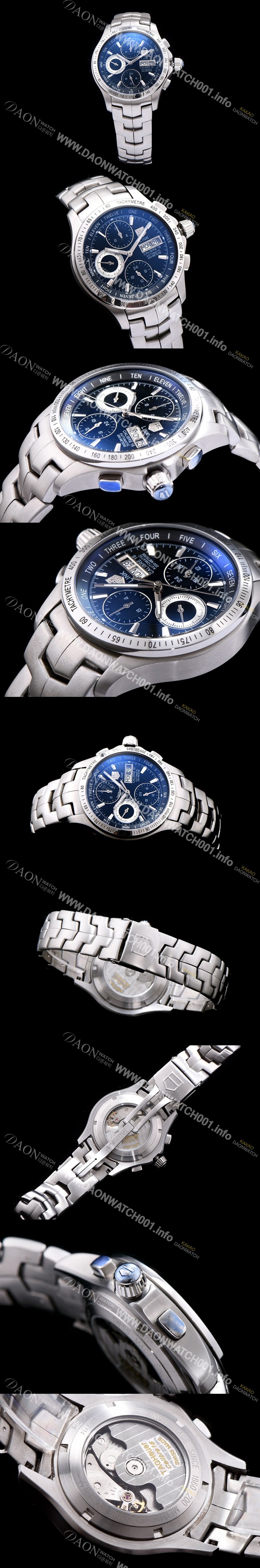 홍콩명품 [테그호이어] 남성용 링크 시리즈 칼리버 16 크로노그래프 블랙 다이얼 오토매틱 무브먼트 TAG0232